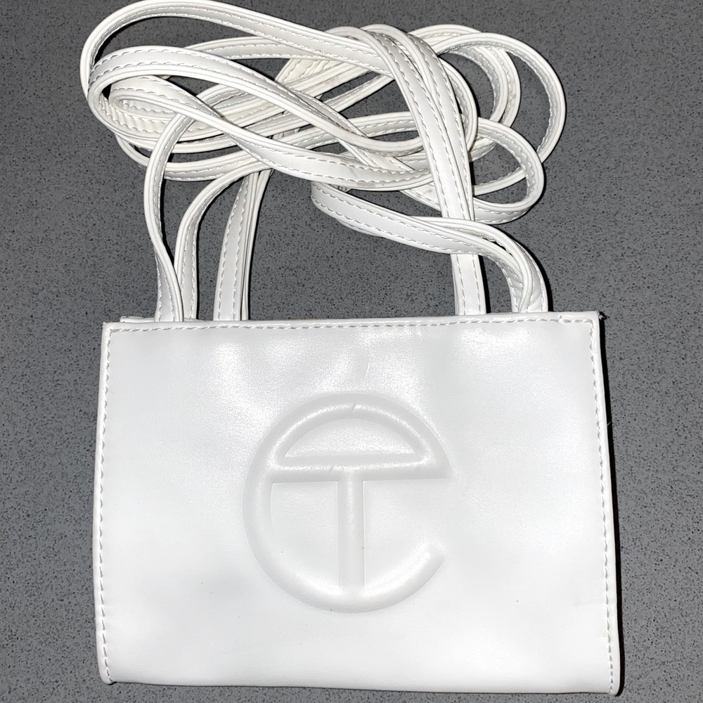 Telfar Small Shopping Bag in White